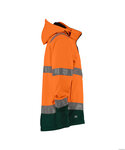 Dassy Malaga Softshelljas met afneembare capuchon in Hi-vis kleuren