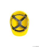 Veiligheidshelm 4 punts met zweetband en pinslot sluiting