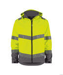 Dassy Malaga Softshelljas met afneembare capuchon in Hi-vis kleuren