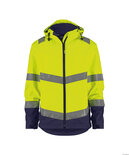 Dassy Malaga Softshelljas met afneembare capuchon in Hi-vis kleuren