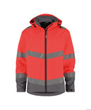 Dassy Malaga Softshelljas met afneembare capuchon in Hi-vis kleuren